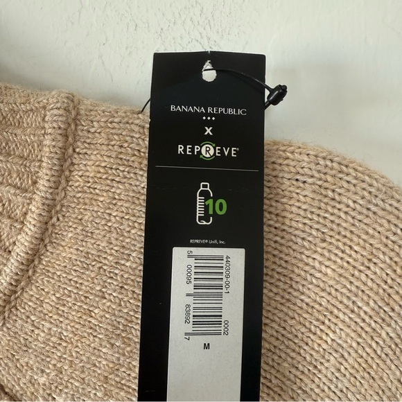 Banana Republic x Repreve NWT Oatmeal Tan Mock Neck Tunic Sweater Dress Medium - Picture 5 of 8